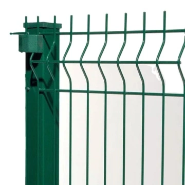 3D welded mesh fence panel and post detail