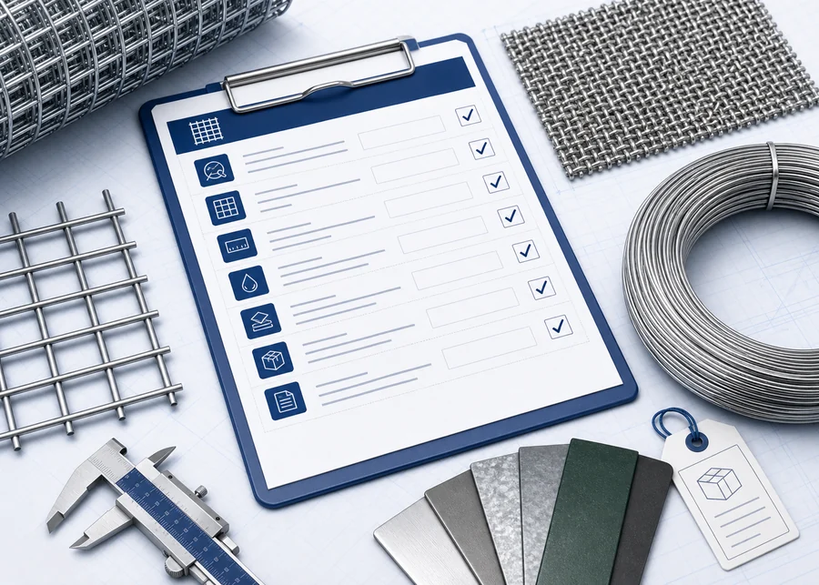 Wire mesh RFQ checklist cover