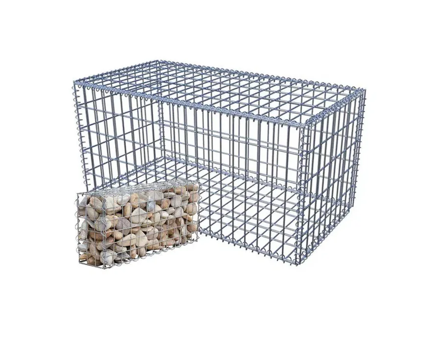 Gabion box cage with stone filling sample by ANJIA GROUP
