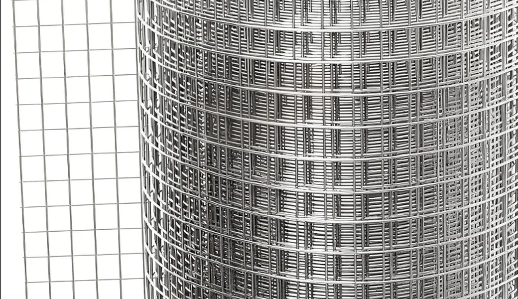 Welded wire mesh roll for wire mesh product hub