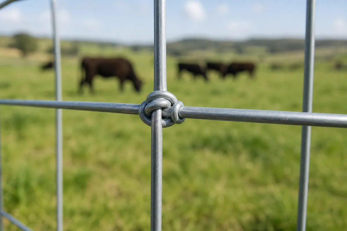 Fixed knot livestock fence close-up for lifecycle cost guide