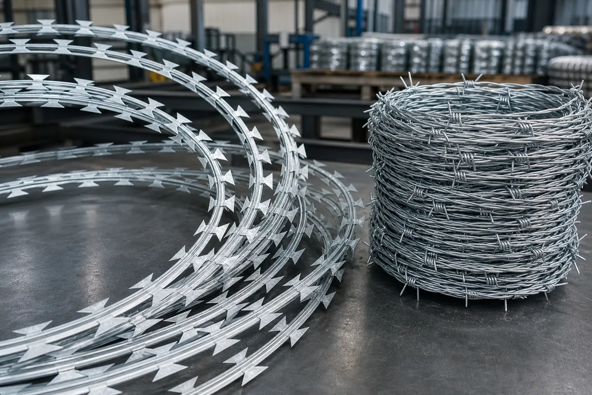 Razor wire and barbed wire manufacturer checklist