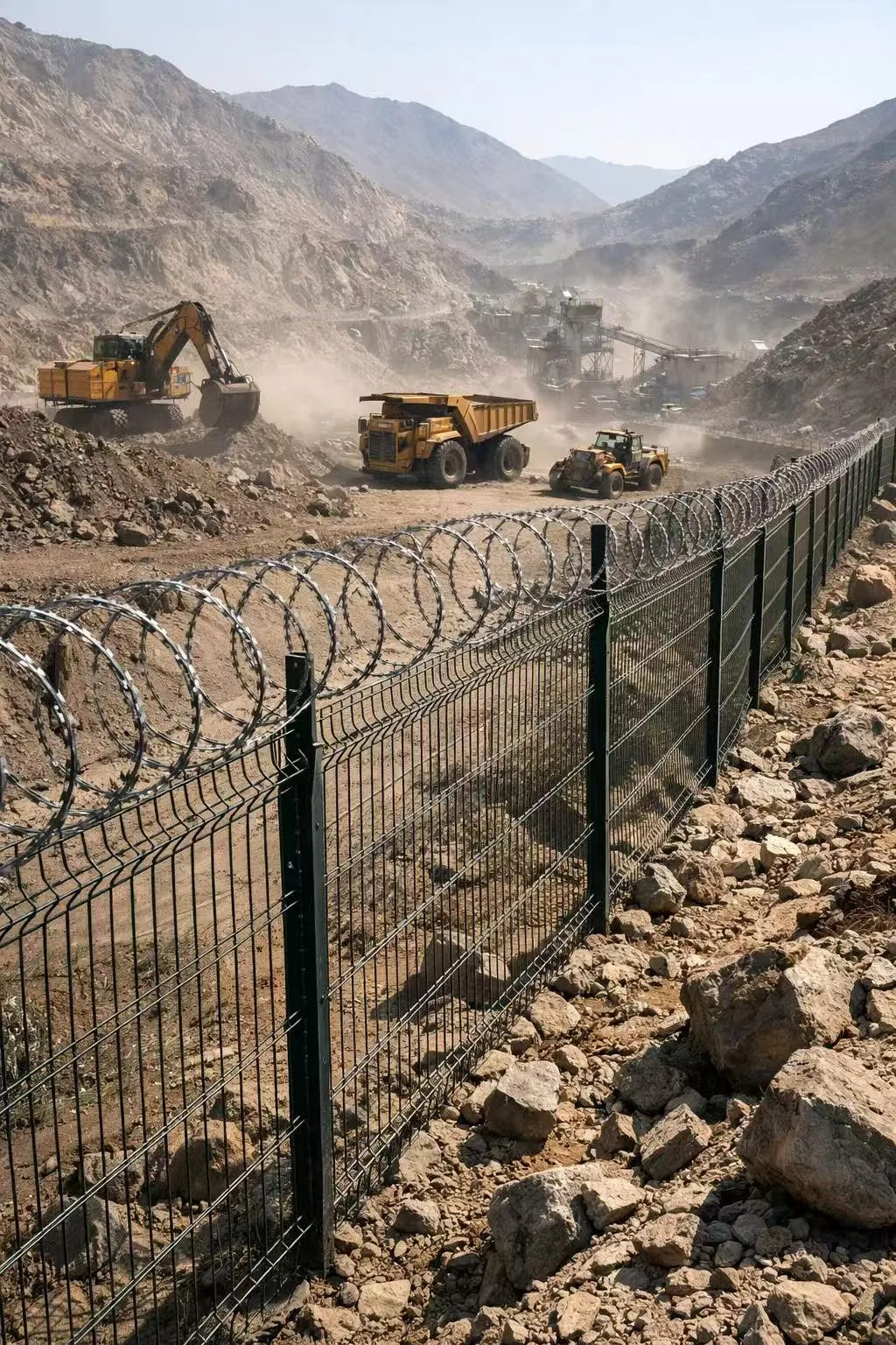 South American mining razor wire project