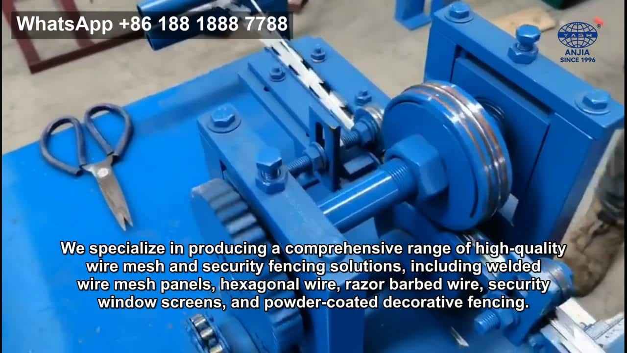 Automated razor wire production reference