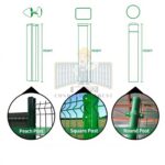 Hot dip galvanized 3D welded mesh fence panels with export pallet packing in factory warehouse