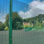 358 security welded mesh fence close up detail for industrial protection