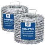 1.6mm hot dip galvanized double twist barbed wire close up detail