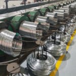 Galvanized wire production at ANJIA factory for export wire supply