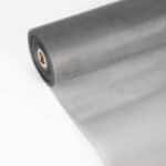 Grey fiberglass screen mesh roll top view showing edge and coil structure for window and door netting | ANJIA GROUP