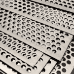 Perforated metal sheet detail - precise hole pattern & manufacturing quality inspection by ANJIA GROUP