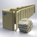 Reusable welded wire defensive barrier system for temporary site protection by ANJIA Group
