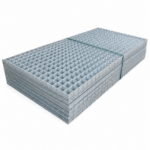 Hot-dip galvanized welded mesh panel 50mm mesh size inspection by ANJIA GROUP