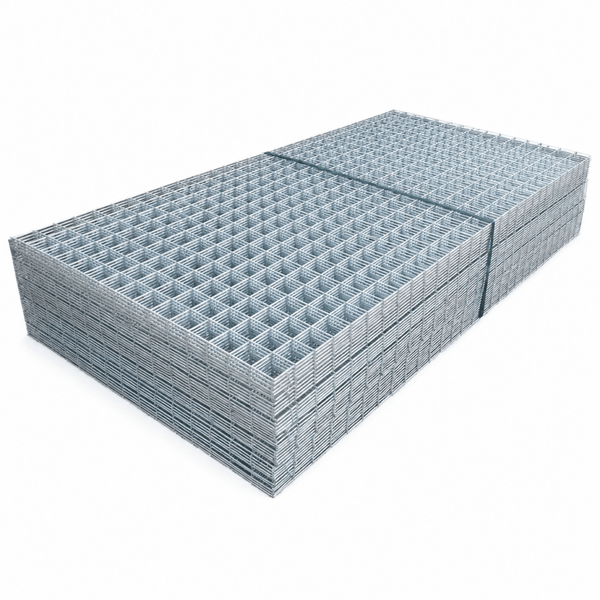 Hot-dip galvanized welded mesh panel 50mm mesh size inspection by ANJIA GROUP
