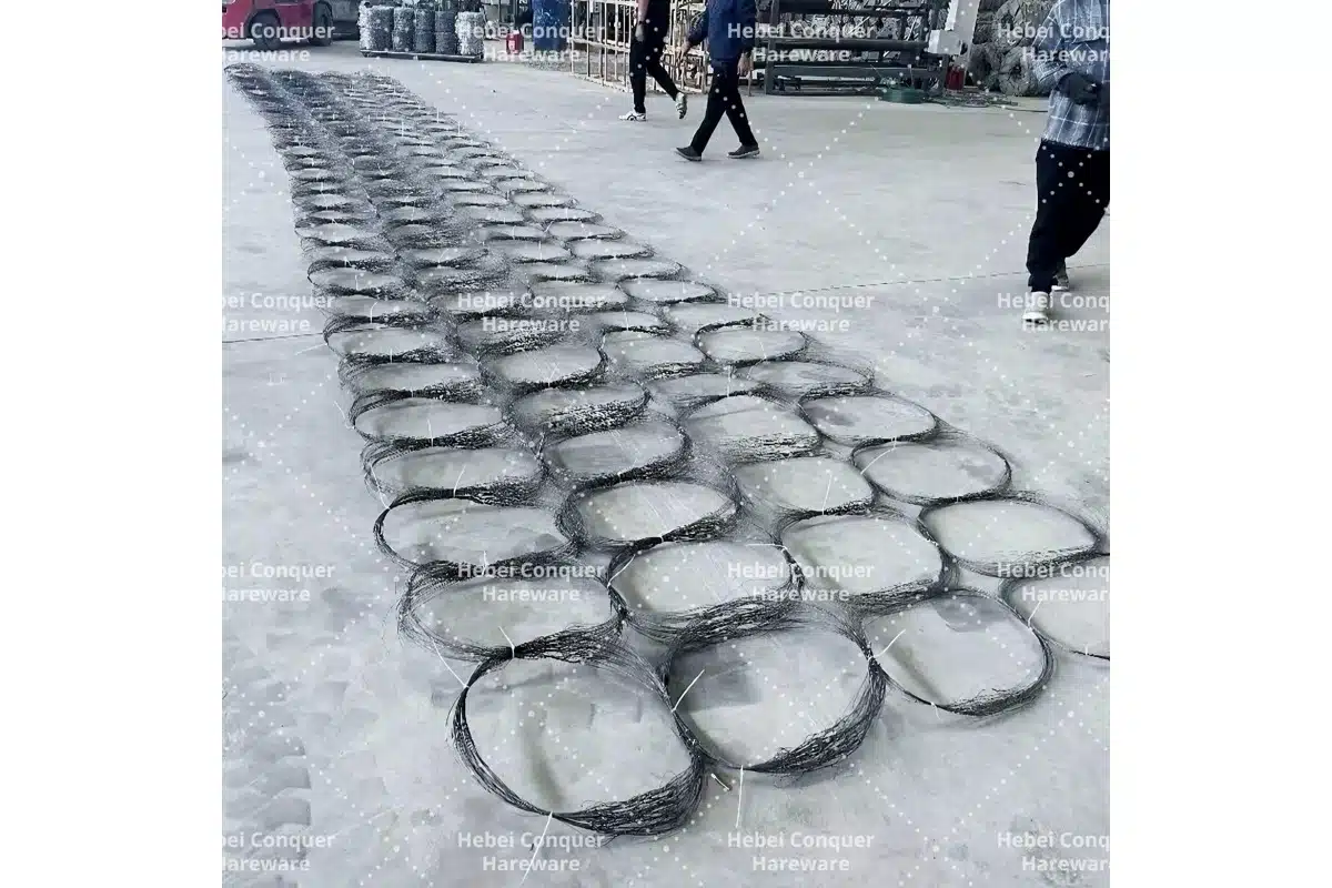 Anti-tank net unfolded size reference