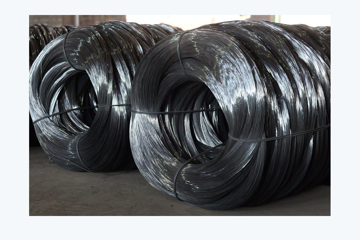 Black annealed wire coils reference for straight cut tie wire material discussion