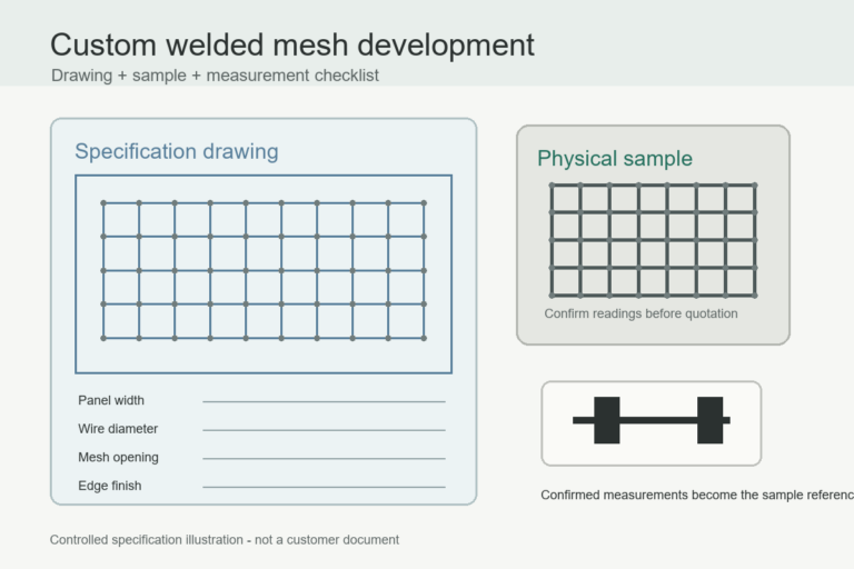 Custom Welded Wire Mesh Development: From Drawings or Samples to Quote-Ready Specs