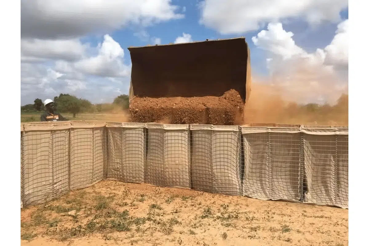 Reusable defensive barrier unit reference