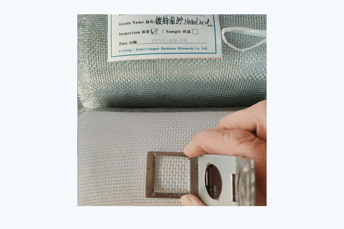Mesh count and opening check