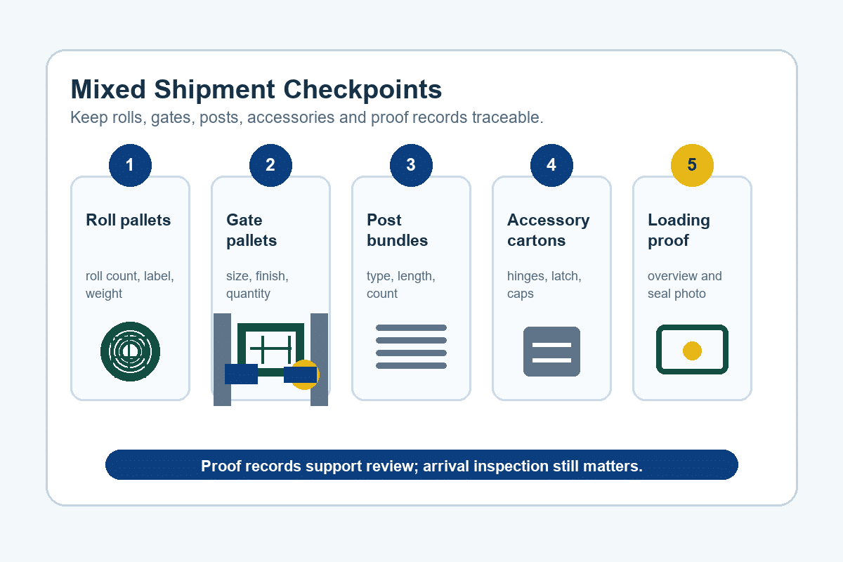 Mixed shipment and packing plan reference