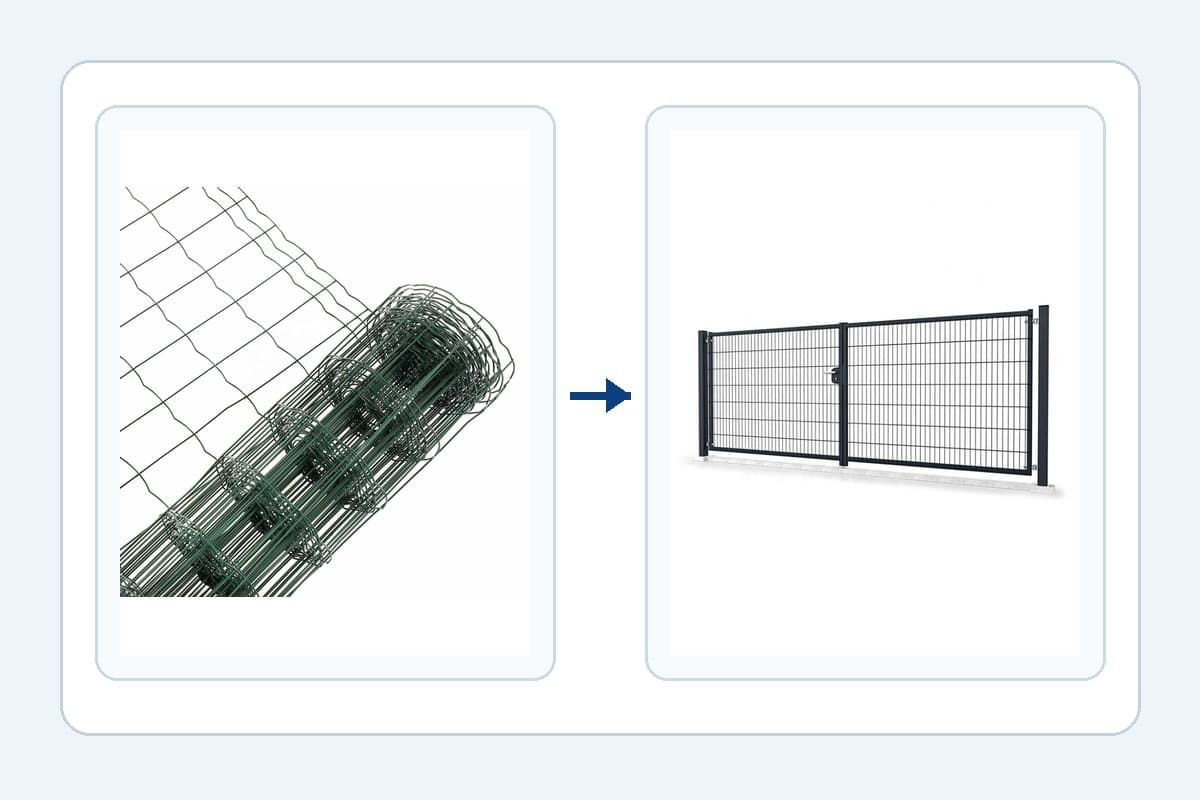 Garden gate and fence set reference