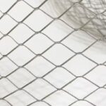 Close-up detail of expanded brick reinforcement mesh structure for masonry wall strengthening | ANJIA