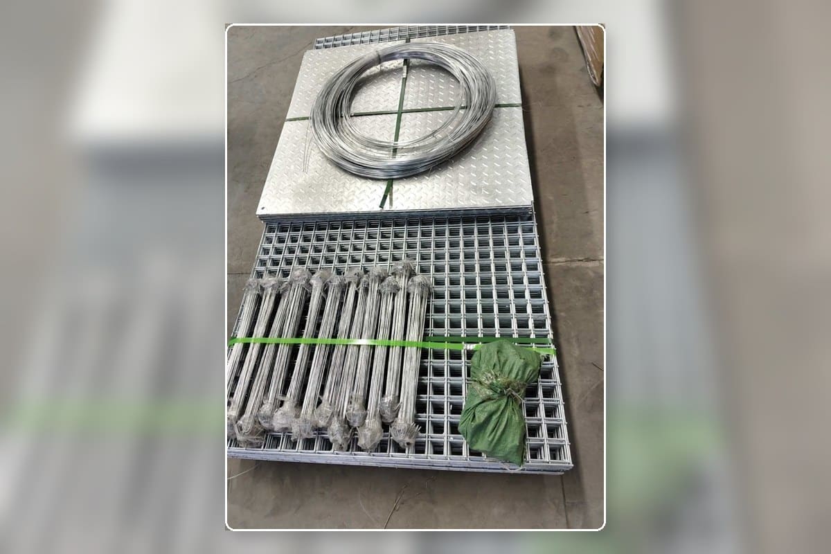 Gabion box accessories and lacing wire packing check