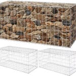 Stone filled welded gabion box effect with structure drawing display for retaining wall project design | ANJIA
