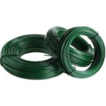 Dark green PVC coated steel binding wire for farm and landscape use | ANJIA