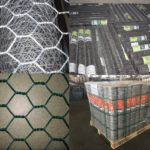 Packed hexagonal wire mesh rolls ready for export in factory warehouse | ANJIA