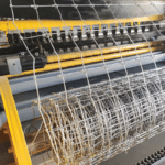 Automatic production line machine for manufacturing hot dipped galvanized fixed knot cattle farm field fence | ANJIA