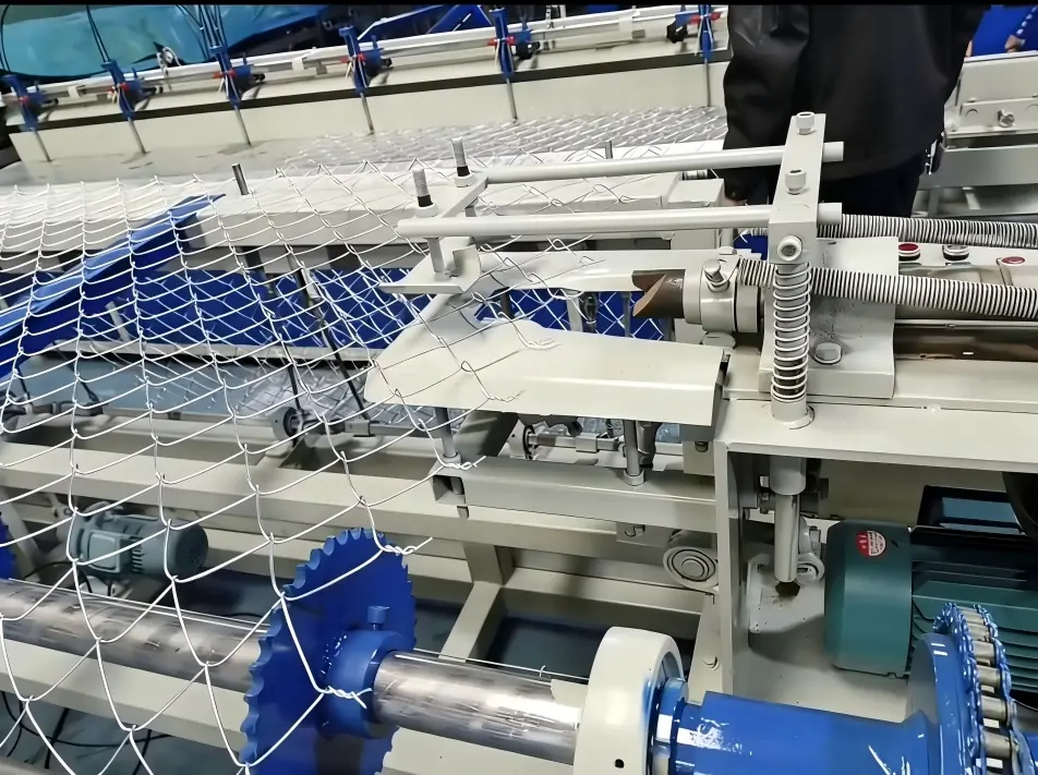 Chain link weaving application reference