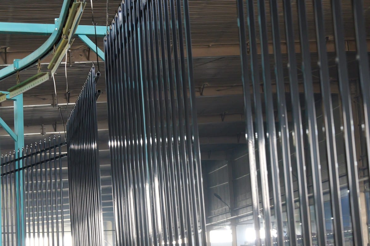 Security fence panel coating production line for project order review