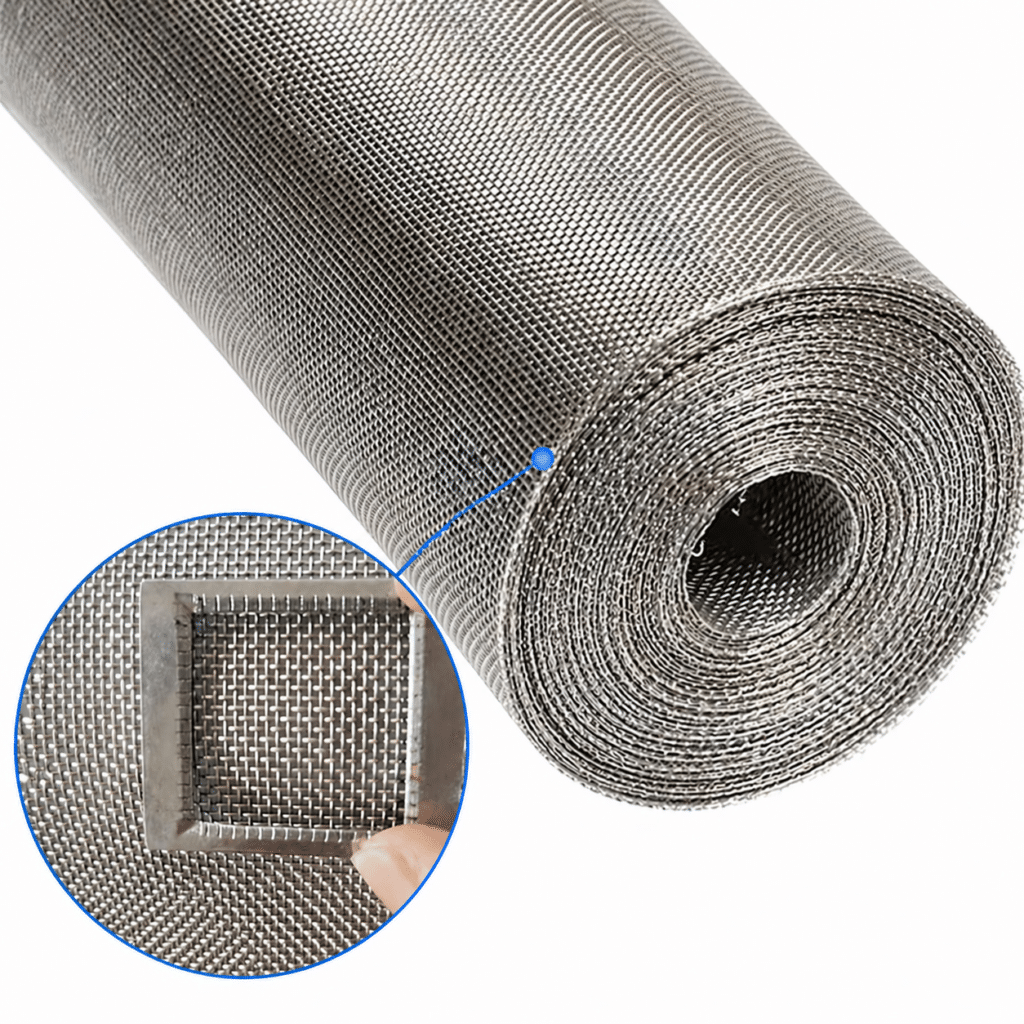 Multi-spec 304 Stainless Steel Woven Wire Mesh Sheets Fan-shaped Arrangement | ANJIA