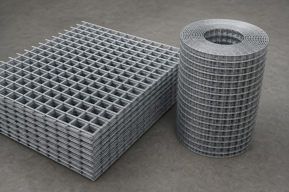 Welded wire mesh sheets and rolls compared for format planning