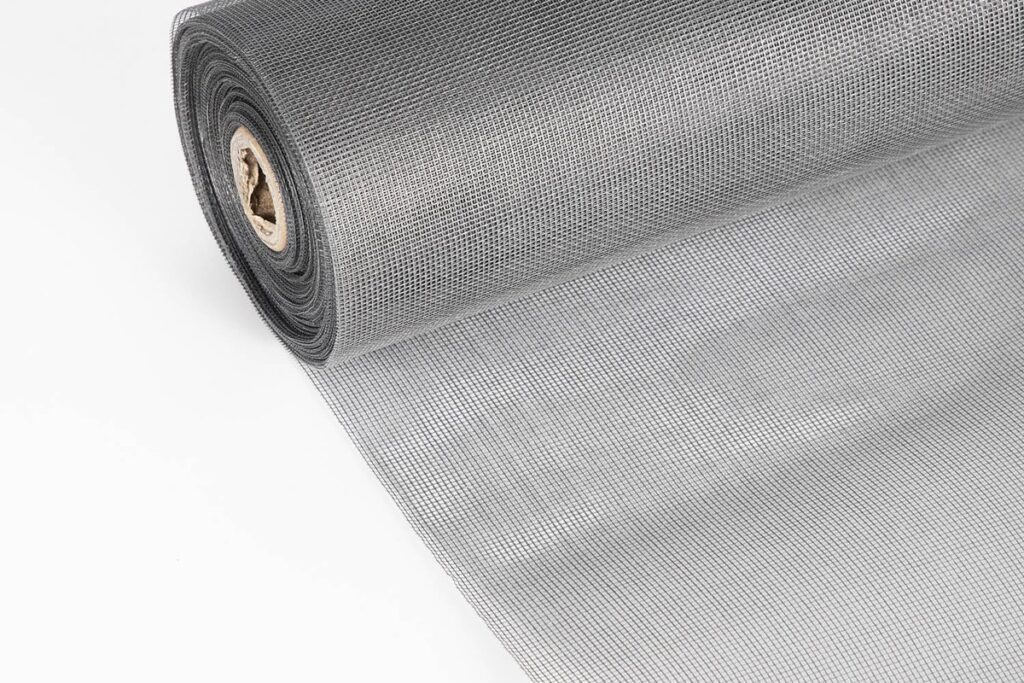 Window screen roll material for insect protection and ventilation applications