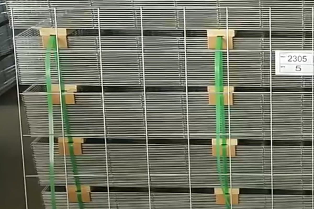 Wire mesh order packing reference for sample-to-order control