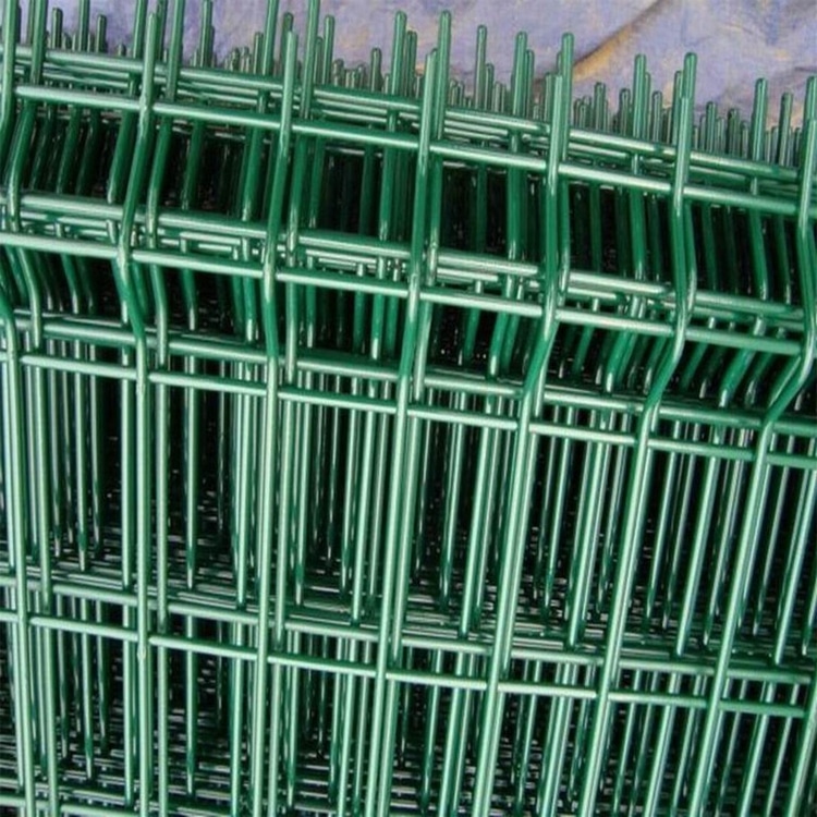 3D welded mesh fence V bend detail for panel stiffness and RFQ review
