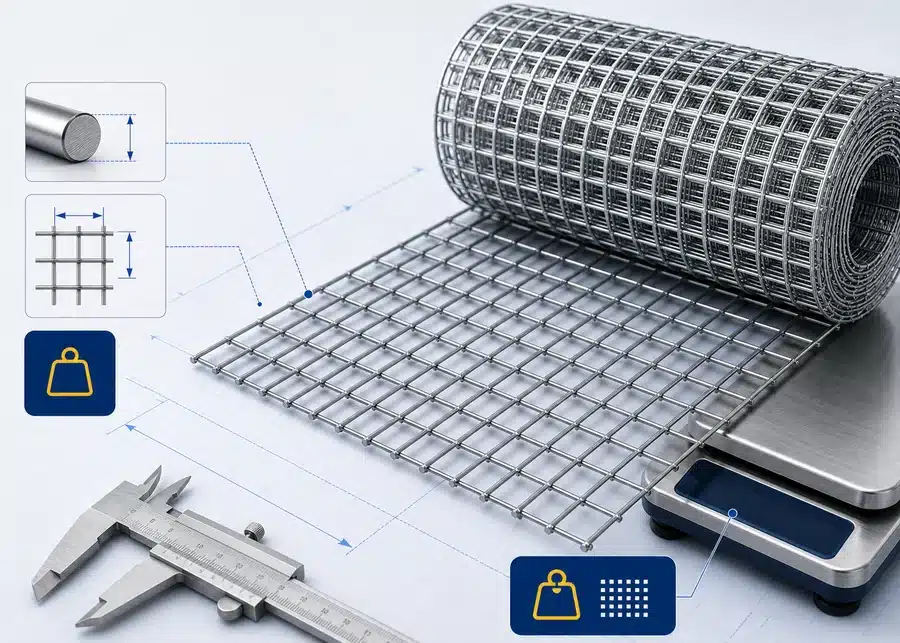 Wire Mesh Weight Calculator preview for estimating mesh weight before quotation